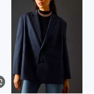 Mare Mare X Anthropologie pinstripe blazer